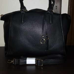 JustFab Black Satchel (Simon)